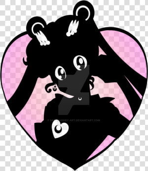 Sailor Moon Heart Silhouette By Sarahughey   Sailor Moon Silhouette Transparent  HD Png Download