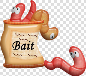 Worm Clipart Bait   Clip Art Fishing Worm  HD Png Download