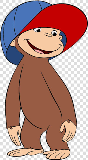 Clip Art Cartoon Wearing   Curious George In Hat  HD Png Download