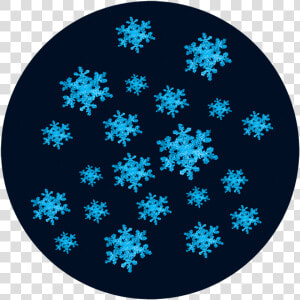 Apollo Design C2 1000 Winter Snowfall Glass Pattern   Circle  HD Png Download