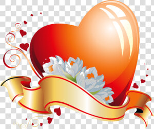 Transparent Orange Heart Clipart   Background Undangan  HD Png Download