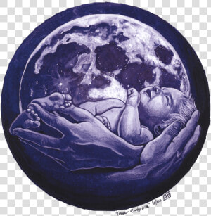 Luna Embrace Print   Childbirth  HD Png Download