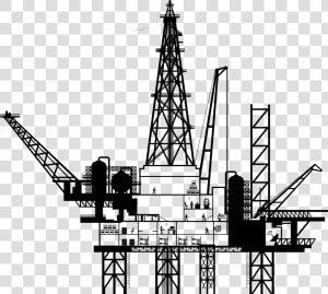 Oil Clipart Oil Platform   Oil Rig Png Transparent  Png Download