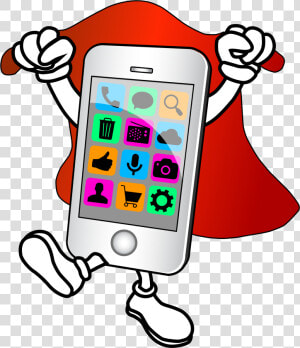 We Get It Covered Cell Phone Repair And Accessories   Cartoon Cell Phone Clipart  HD Png Download