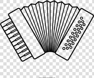 Accordion Coloring Page   Accordion  HD Png Download