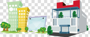 Building Company Cartoon Office Architecture Free Png   Buildings Cartoon Png  Transparent Png