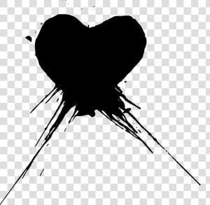 Hearts Heart Blackheart Blackhearts Paint Splatter   Heart Splatter Clipart  HD Png Download