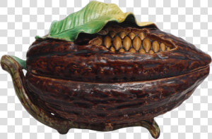 Antique Majolica Cocoa Bean Box From Majolicadream   Carving  HD Png Download