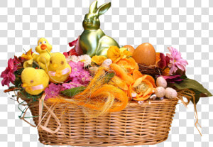 Download Easter Basket Png Transparent 230   Easter Egg Basket Png  Png Download