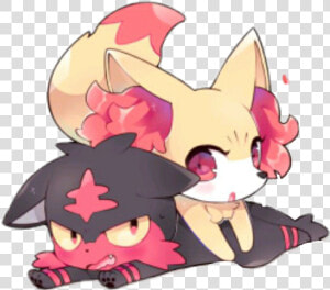  pokemon  pokemonfire  litten  fennekin   Pokemon Litten Y Fennekin  HD Png Download