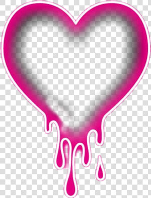   heart  neon  love  roseheart  redheart  kiss  cuore   Heart  HD Png Download