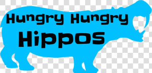 Drawing Hippopotamus Hungry Hippo   Hungry Hungry Hippos Title  HD Png Download