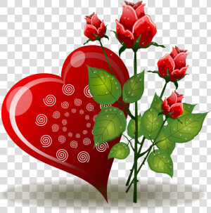 Coração E Rosas   Love Flower Image Rose  HD Png Download