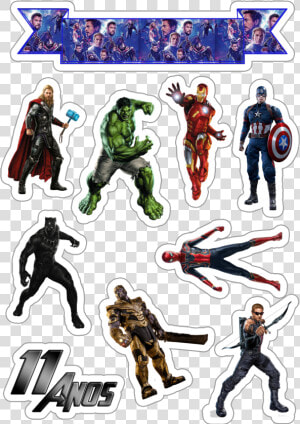 Topper Em Png Dos Vingadores  Transparent Png