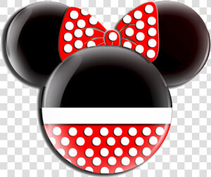 Black Minnie Mouse Head Clip   Minnie Mouse Head Logo  HD Png Download