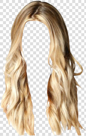 Hair Wig Png   Long Blonde Hair Png  Transparent Png