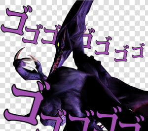 ゴゴ Kirby Super Star Purple Violet Fictional Character   Ridley Meme Face Metroid  HD Png Download