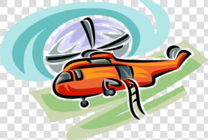 Vector Illustration Of Helicopter Rotorcraft Applies   Helicopter Rotor  HD Png Download