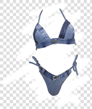 The Denim Bikini Class Lazyload Lazyload Fade In   Lingerie Top  HD Png Download