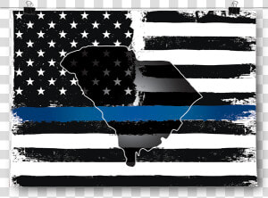 Thin Blue Line   Arizona Thin Blue Line Flag  HD Png Download