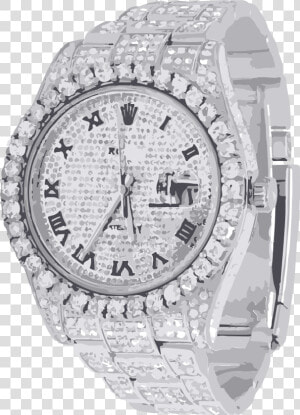 Diamond Watch Png   Rolex Diamond Watch Png  Transparent Png