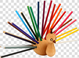 Transparent Color Pencils Png   Colouring Pencil Holder Peacock  Png Download