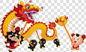 Chinese Dance Dragon Lion China Year Clipart   China New Year Clipart  HD Png Download