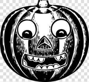 Jack O Lantern  Pumpkin  Holiday  October  Horror   Vintage Jack O Lantern Clip Art  HD Png Download