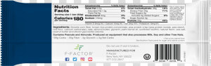 F Factor Bar Ingredients  HD Png Download