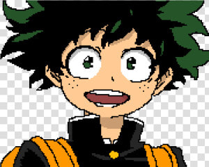 Transparent Deku Png   Izuku Midoriya Pixel Art  Png Download