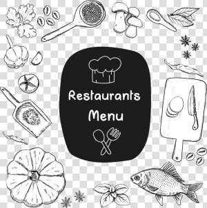 Transparent Bistro Clipart   Restaurant Menu Sketch  HD Png Download