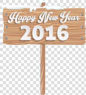 Happy New Year Wooden Sign Png Clipart Image   Happy New Year Wood Signs  Transparent Png