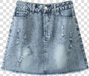 35  Off  2019 Frayed Distressed Denim Mini Skirt In   Skirt Png  Transparent Png