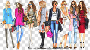 Ako Si Hanny   Runway Fashion Show Illustration  HD Png Download