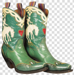 Cowboy Boot Png High quality Image   Green Vintage Cowboy Boots  Transparent Png