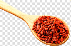 Spoonful Of Goji Berries   Goji Berries Png  Transparent Png