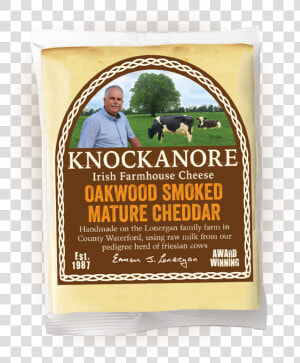 Oakwood Smoked Mature Cheddar   Knockanore Irish Farmhouse Cheese  HD Png Download