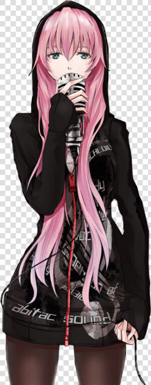 Anime Girl With Pink Hair Badass  HD Png Download