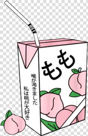  peach  juice  juicebox  peach Juice  pink  japanese   Pastel Goth Aesthetic Shirts Anime  HD Png Download