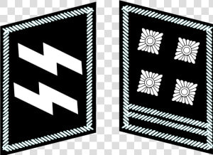 Nazi Collar Tabs Png   Ranks Insignia Ss  Transparent Png