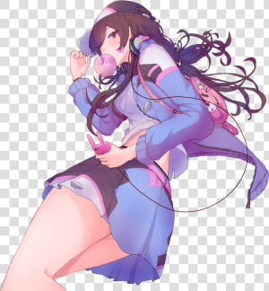 Overwatch Anime Human Hair Color Purple Violet Fictional   Overwatch D Va Fanart Png  Transparent Png