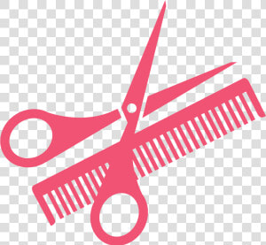 Comb Scissors Clip Art Hairdressing Transprent Png   Pink Hair Scissors Clipart  Transparent Png