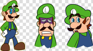 Luigi Sketches   Cartoon  HD Png Download