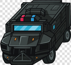 A Swat Team Truck Vector Done For A Client S App Game   Trailer Truck  HD Png Download