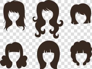 Comb Hairstyle Silhouette   Hairstyle Cartoon Png  Transparent Png