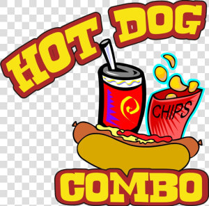 Chips And Soda Png   Hot Dog Combo  Transparent Png