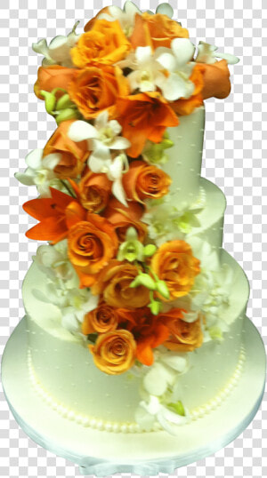 Flower Drape Wedding Cake   Cake Decorating  HD Png Download