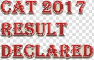 Image Of Cat 2017 Result Declared   Carmine  HD Png Download