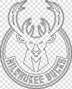 Milwaukee Bucks Nba Coloring Book San Antonio Spurs   Milwaukee Bucks Logo Drawing  HD Png Download