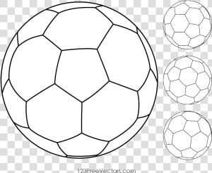 Soccer Ball Football Clipart Vectors Free Vector Art   Soccer Ball Out Line  HD Png Download